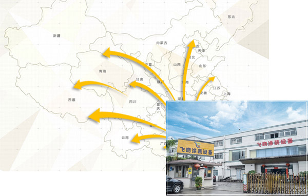 國內多個省市共30多家區域一級代理